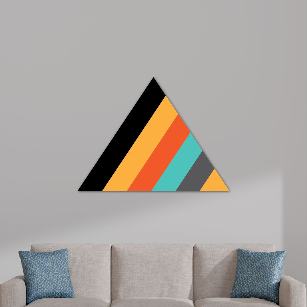 Coloured Stripes Wall Art For Home Decor