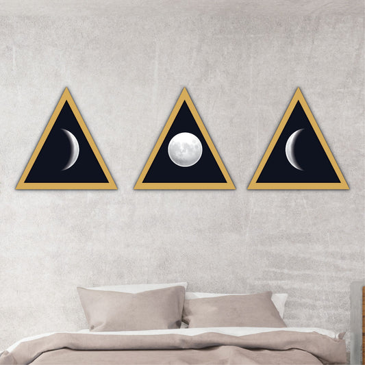 Moon Theme Wall Art Set Of 3