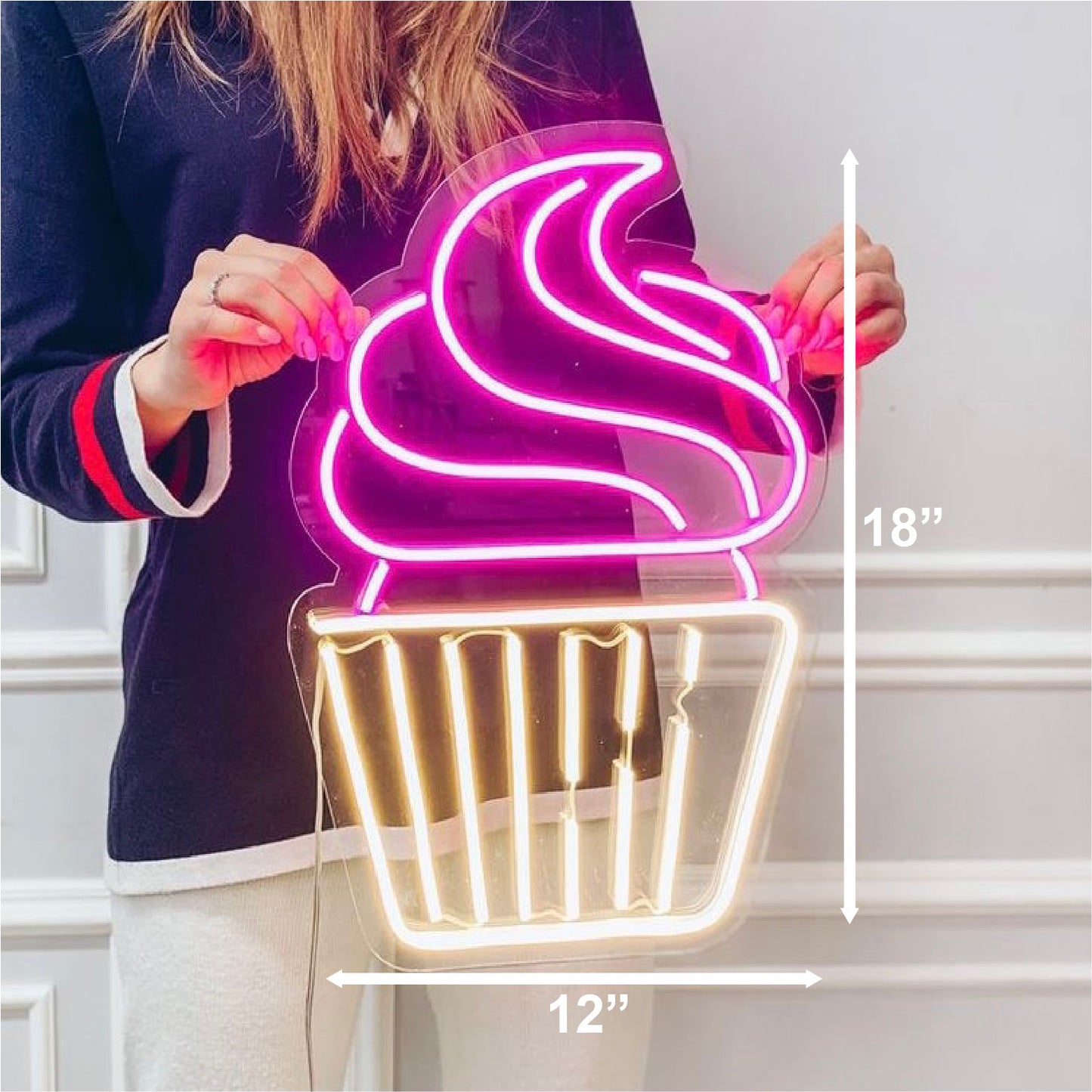 Cup Cake neon sign 