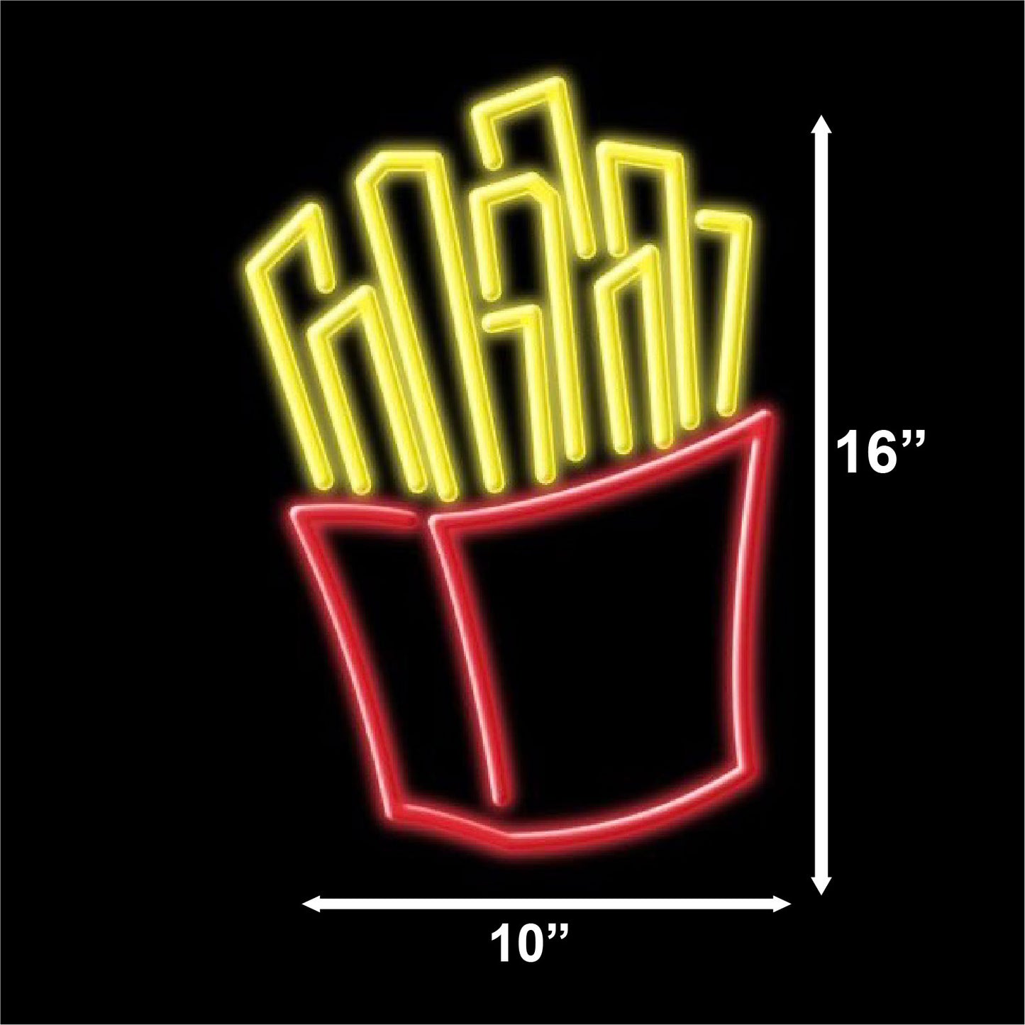 French Fries neon sign 