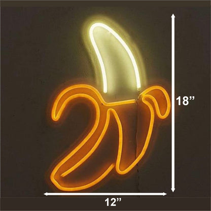 Banana Neon Sign Multi Colour With Adapter