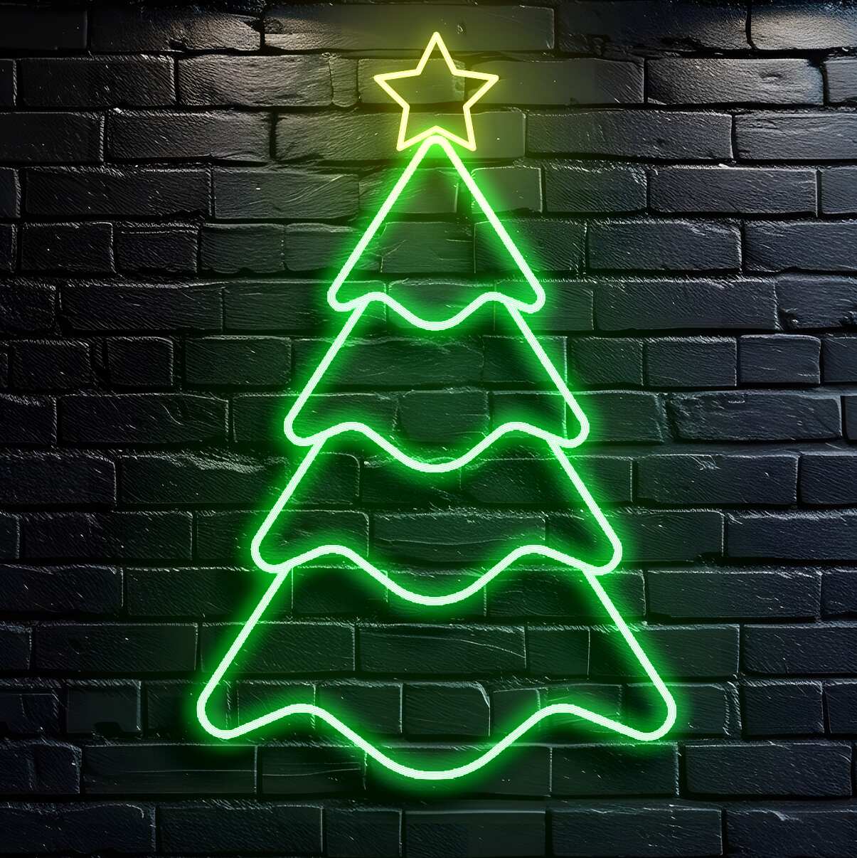 christmas tree neon light