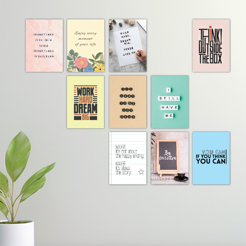 Motivational Wall Posters Set Of 10