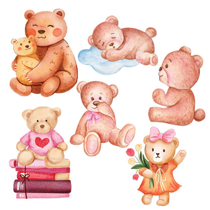 Teddy Theme Sunboard Cutouts Set Of 6