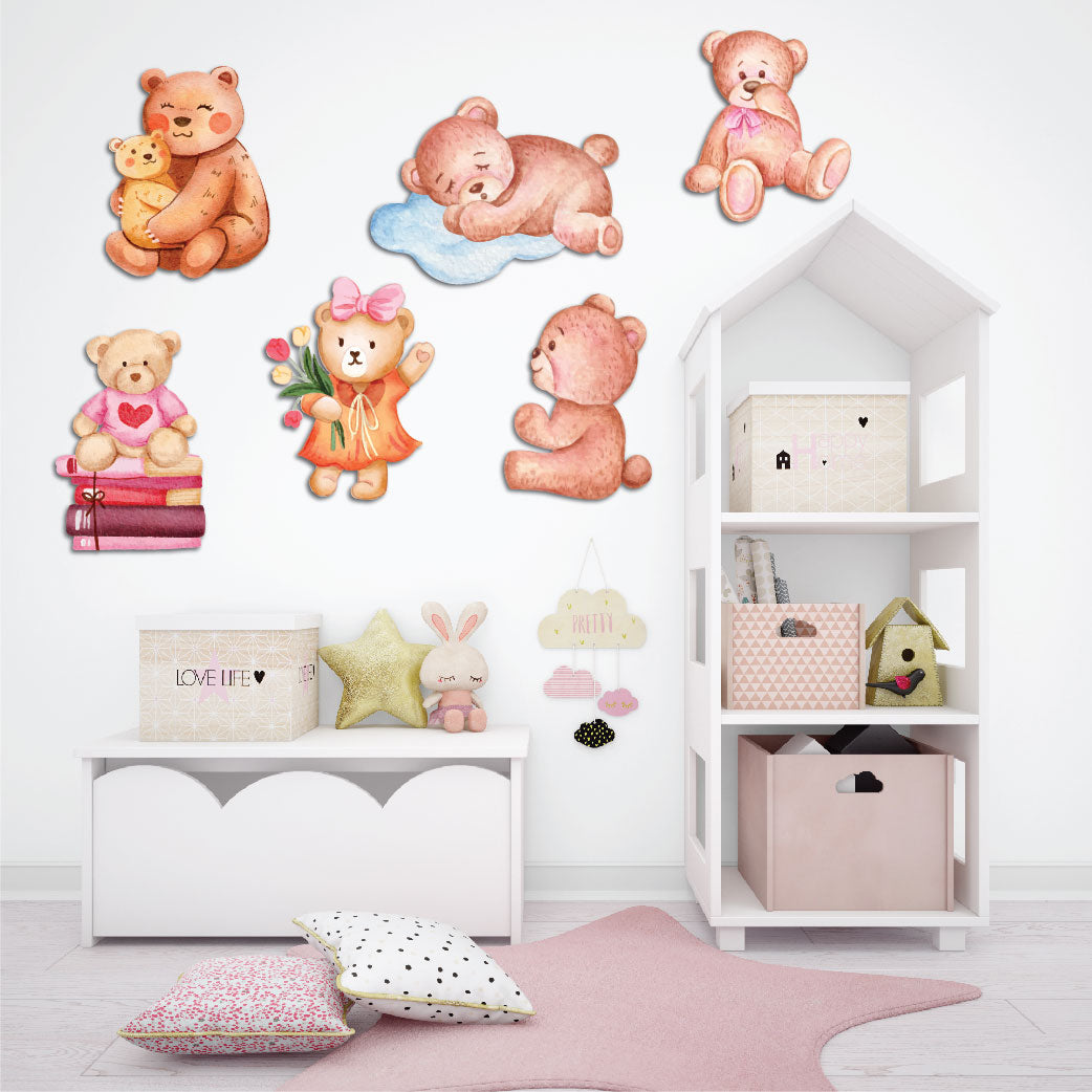 Teddy Theme Sunboard Cutouts Set Of 6