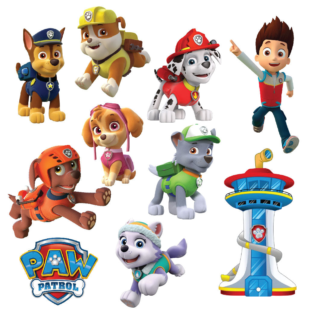 Paw Patrol sunboard cutouts