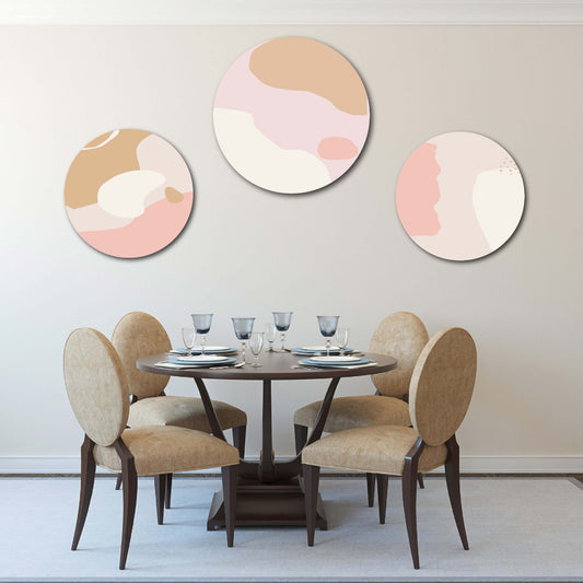 abstract circle wall decor