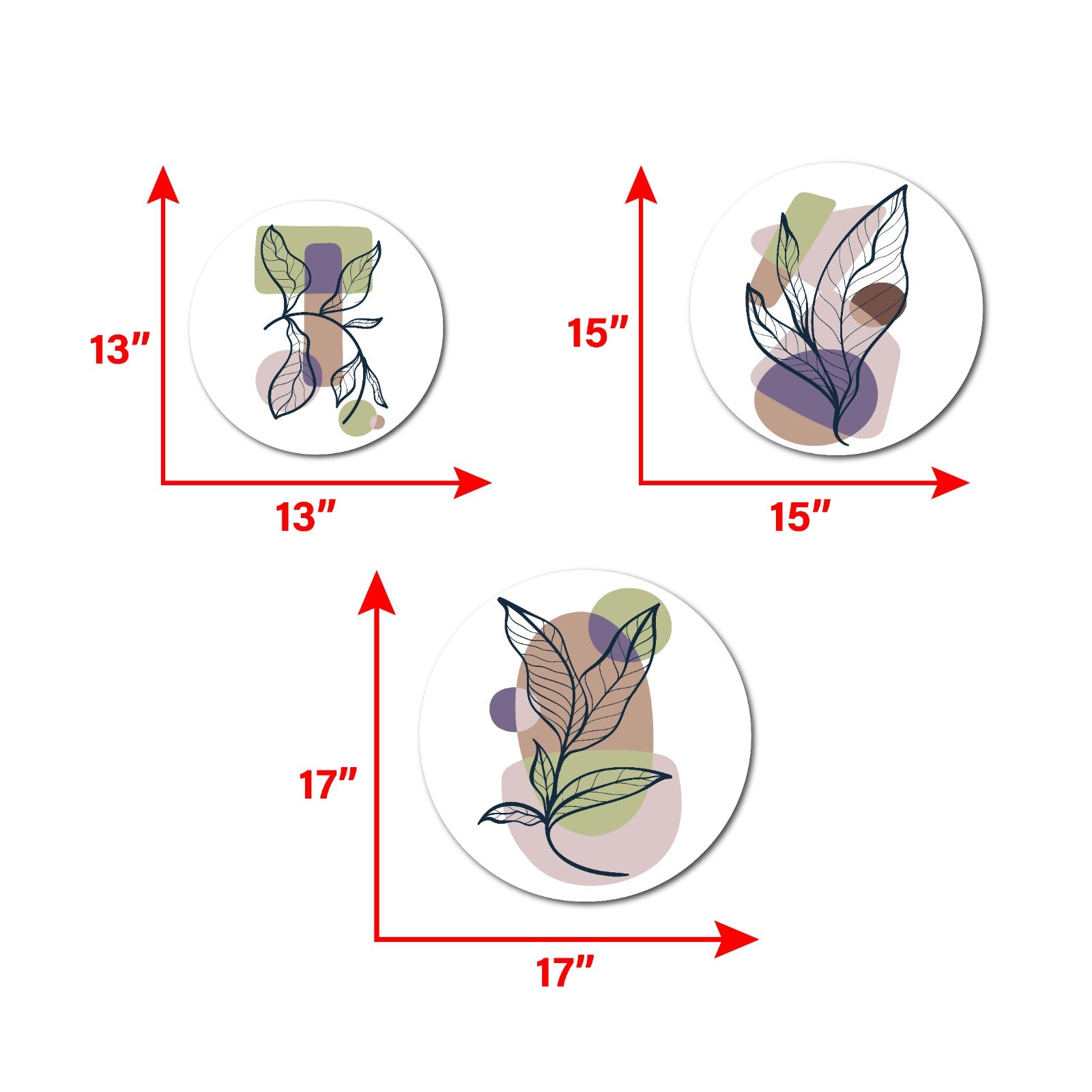 leaf pattern circle art