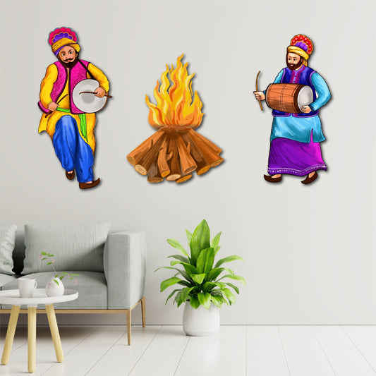 Punjabi Celebration sunboard Cutouts set of 3