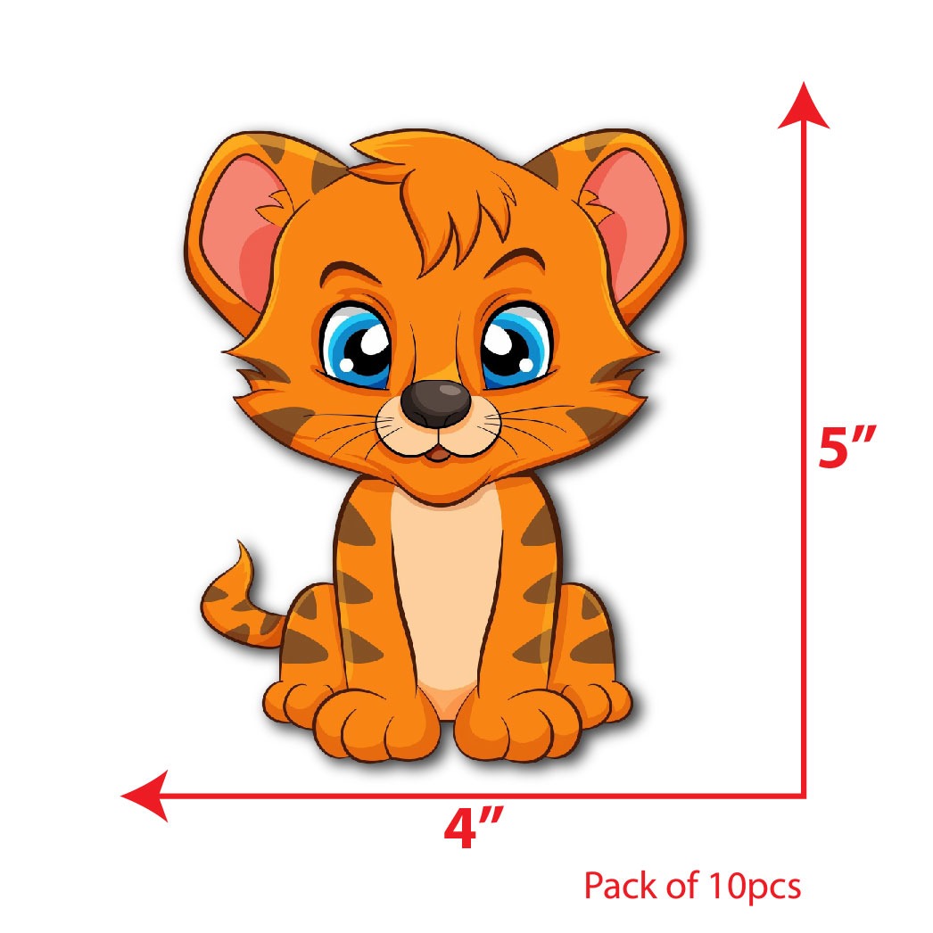 Baby Tiger Sunboard Cutouts