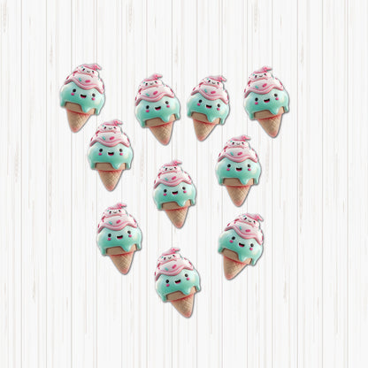 cute ice cream small sunboard cutouts