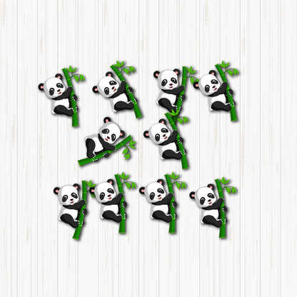 cute panda small sunboard cutouts 