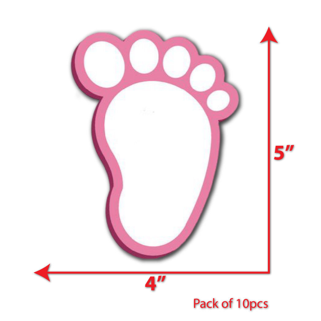 baby footprint small sunboard cutouts