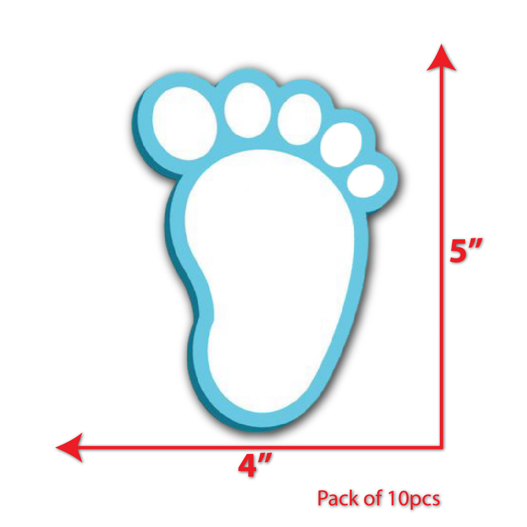 baby footprint small sunboard cutoutscutouts