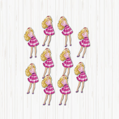 Barbie small sunboard cutouts