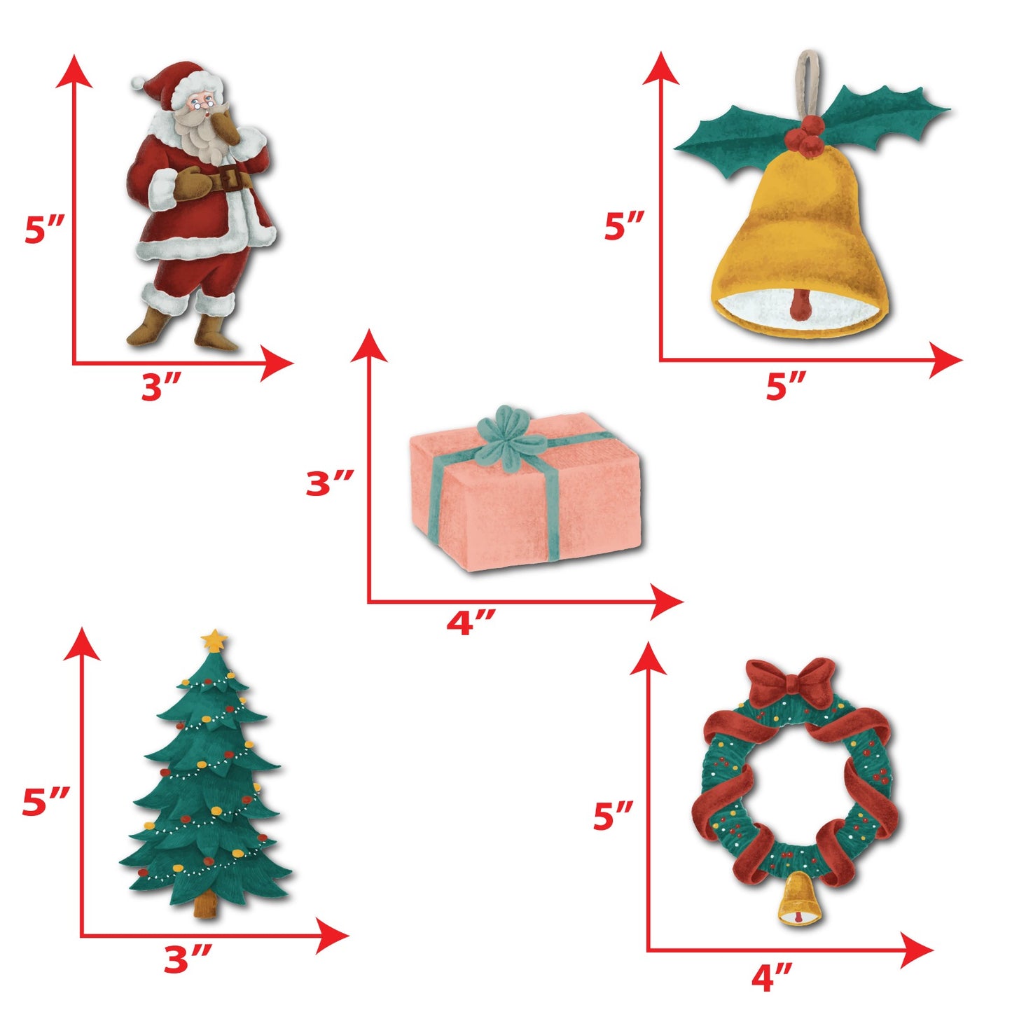 Merry Christmas small sunboard cutouts