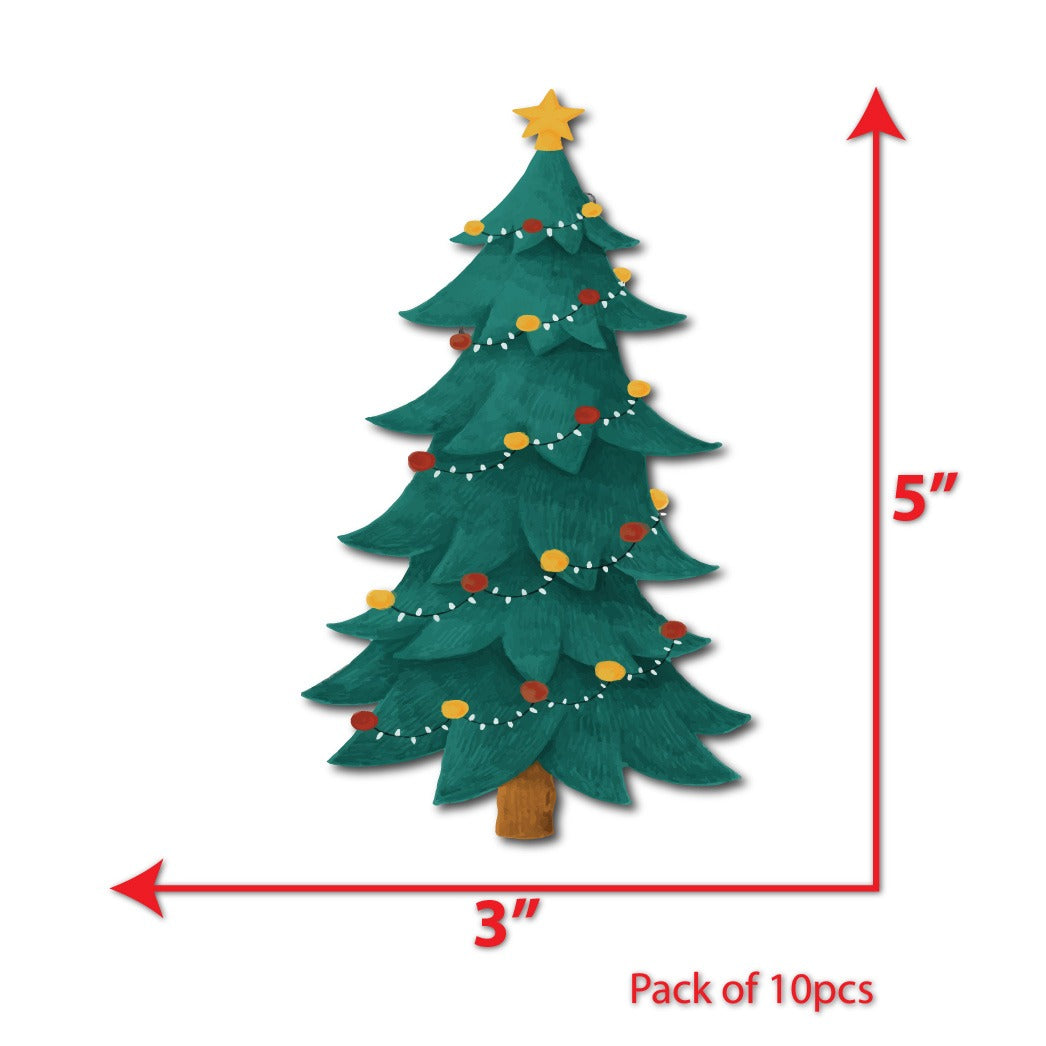 Christmas Tree sunboard cutouts.