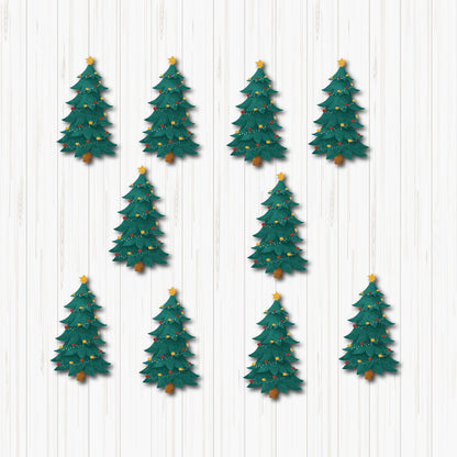 Christmas Tree small sunboard cutouts.