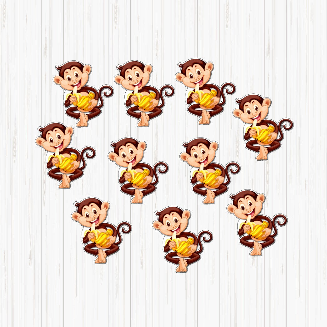 Cute Monkey small sunboard cutouts