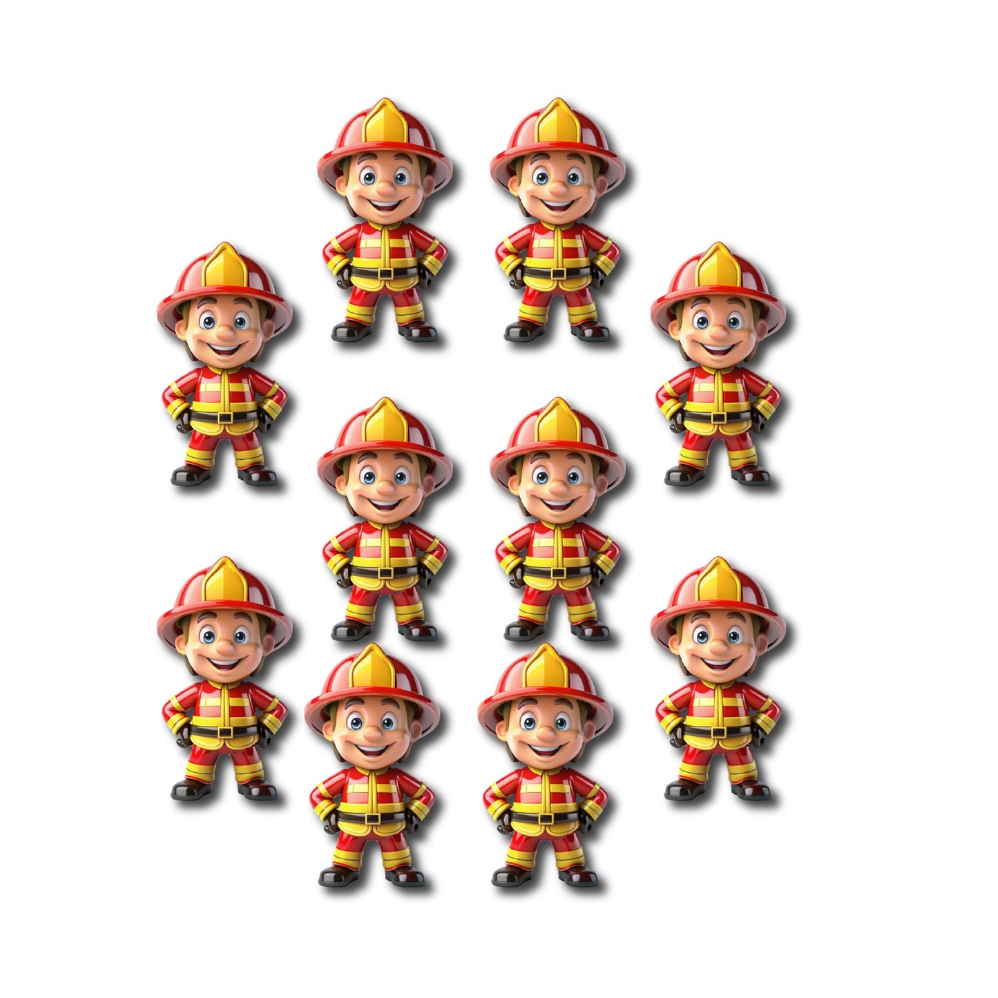 fireman cartoon cutouts