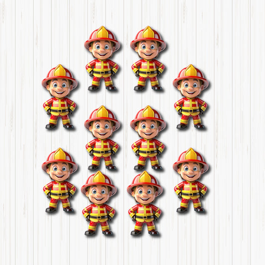 fireman cartoon small sunboard cutouts