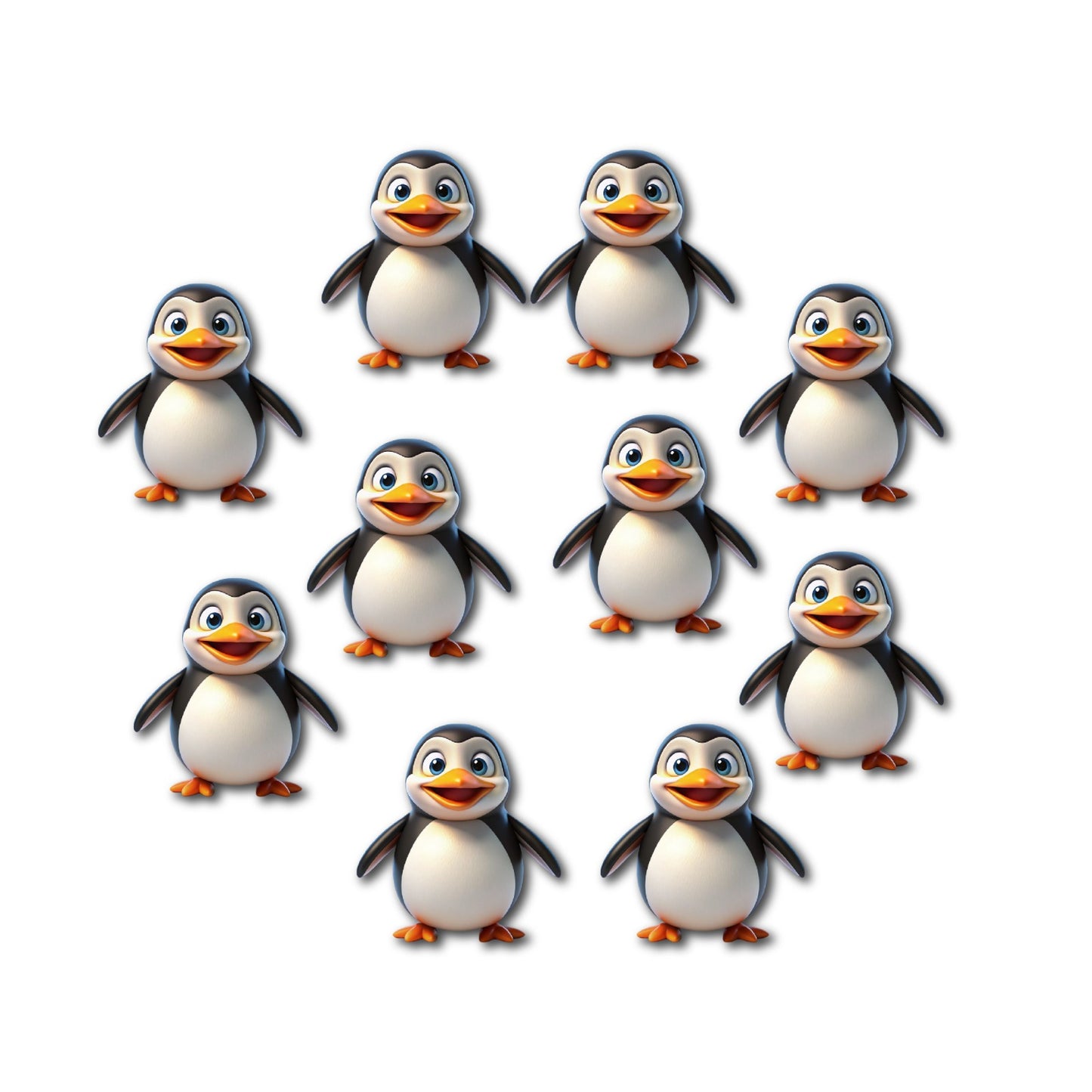 Penguin cutouts