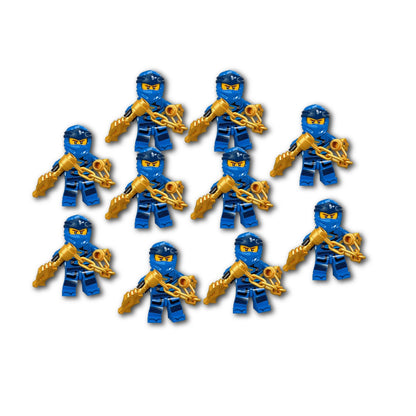 blue Lego cutouts