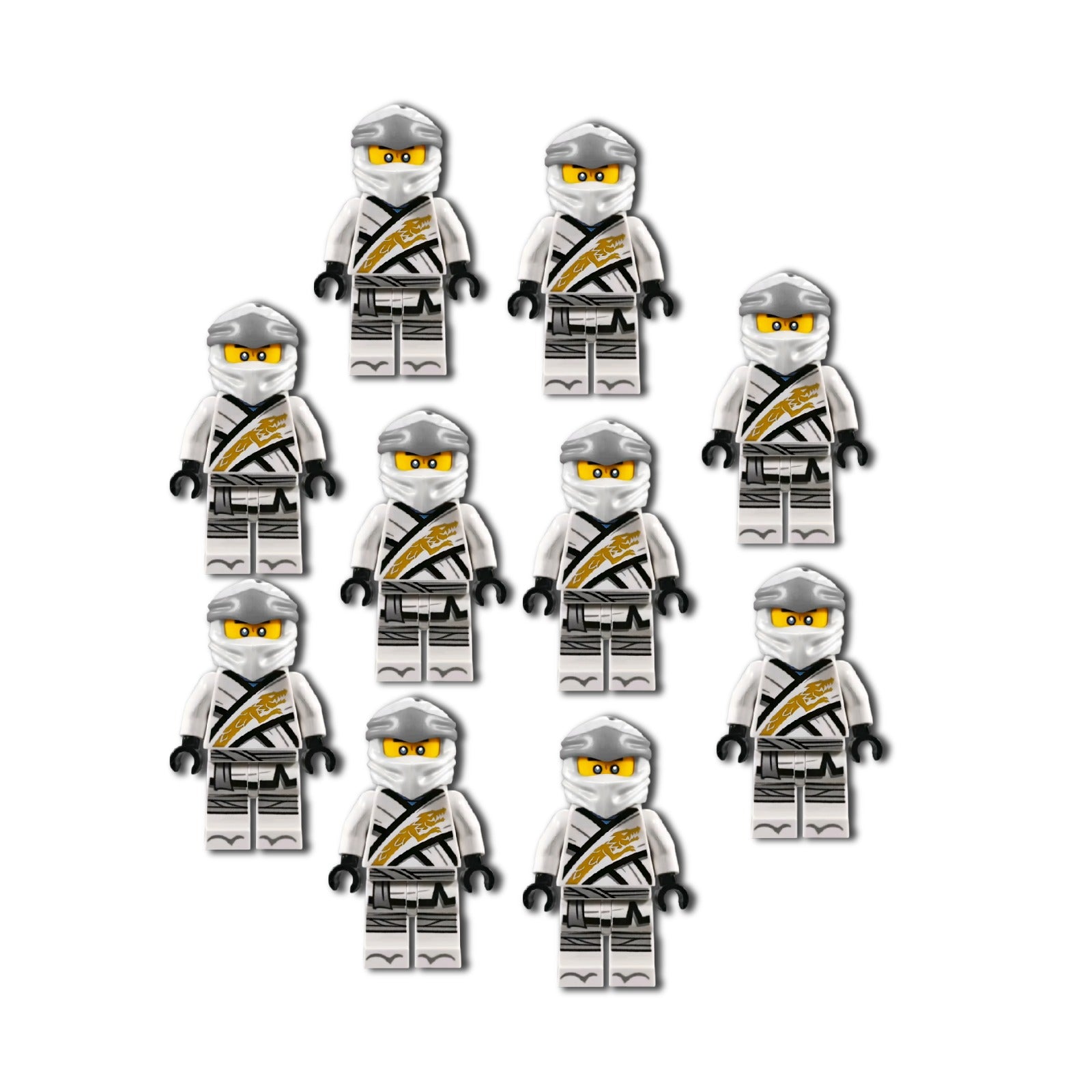 white Lego cutouts