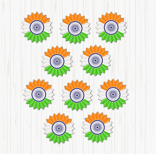 Tiranga Flower small sunboard cutouts