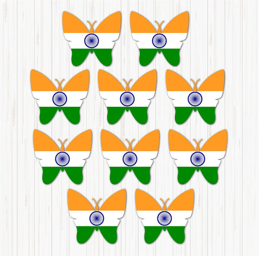 Tiranga butterfly small sunboard cutouts