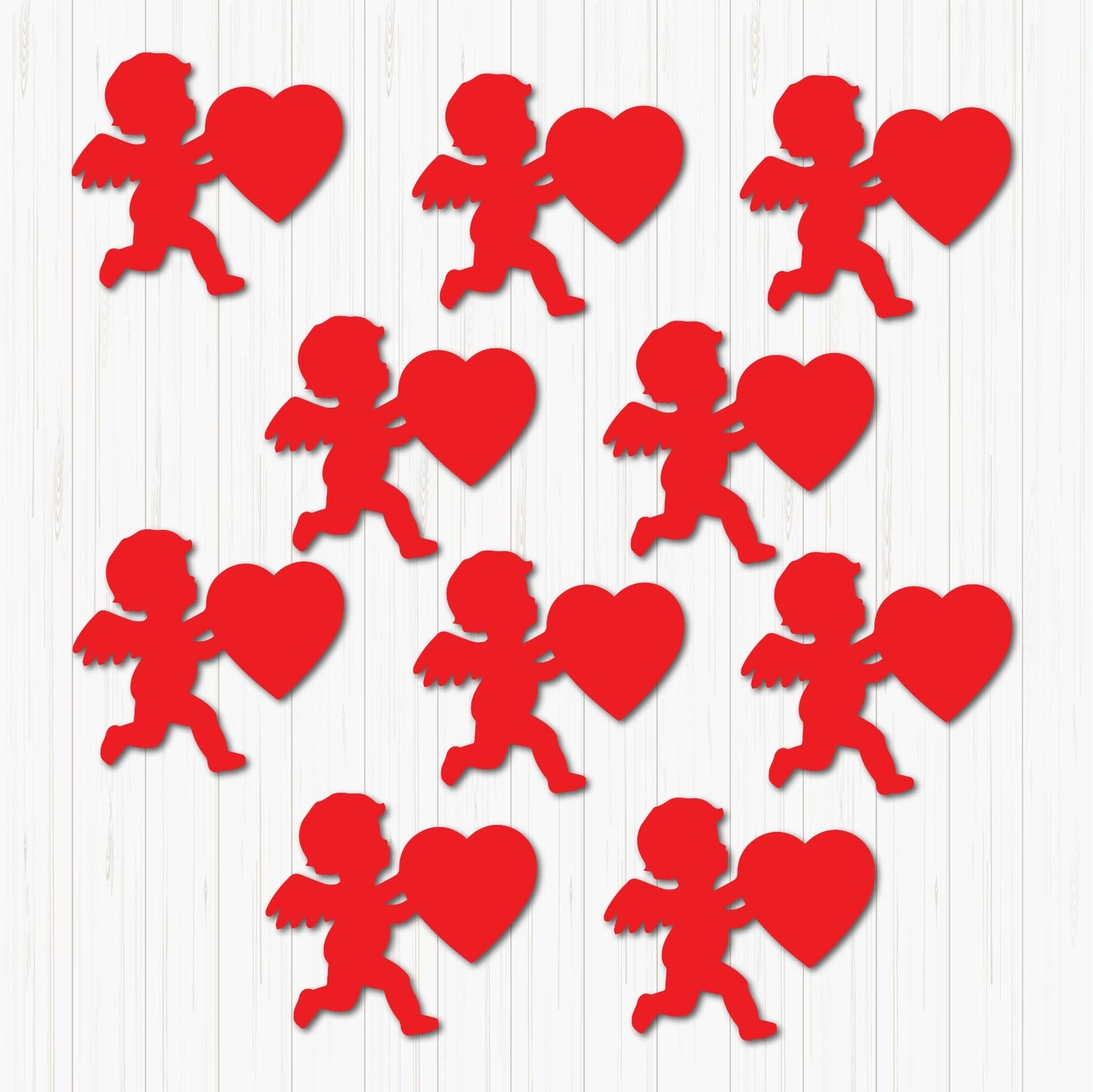 Valentine cupid small sunboard cutouts