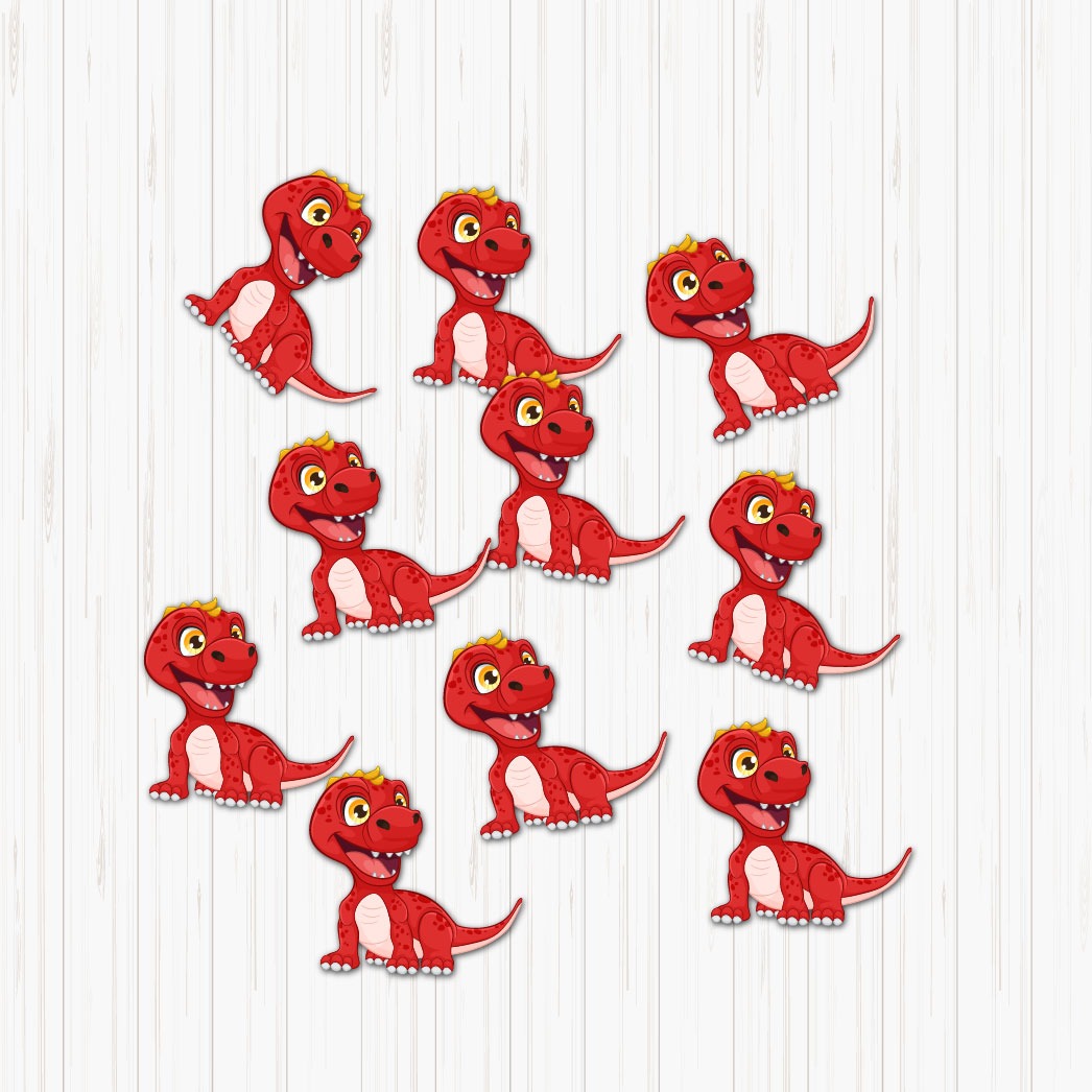 Online Dinosaur Small Sunboard Cutouts