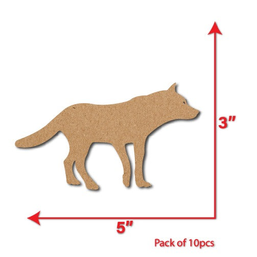 Wolf shape cutouts