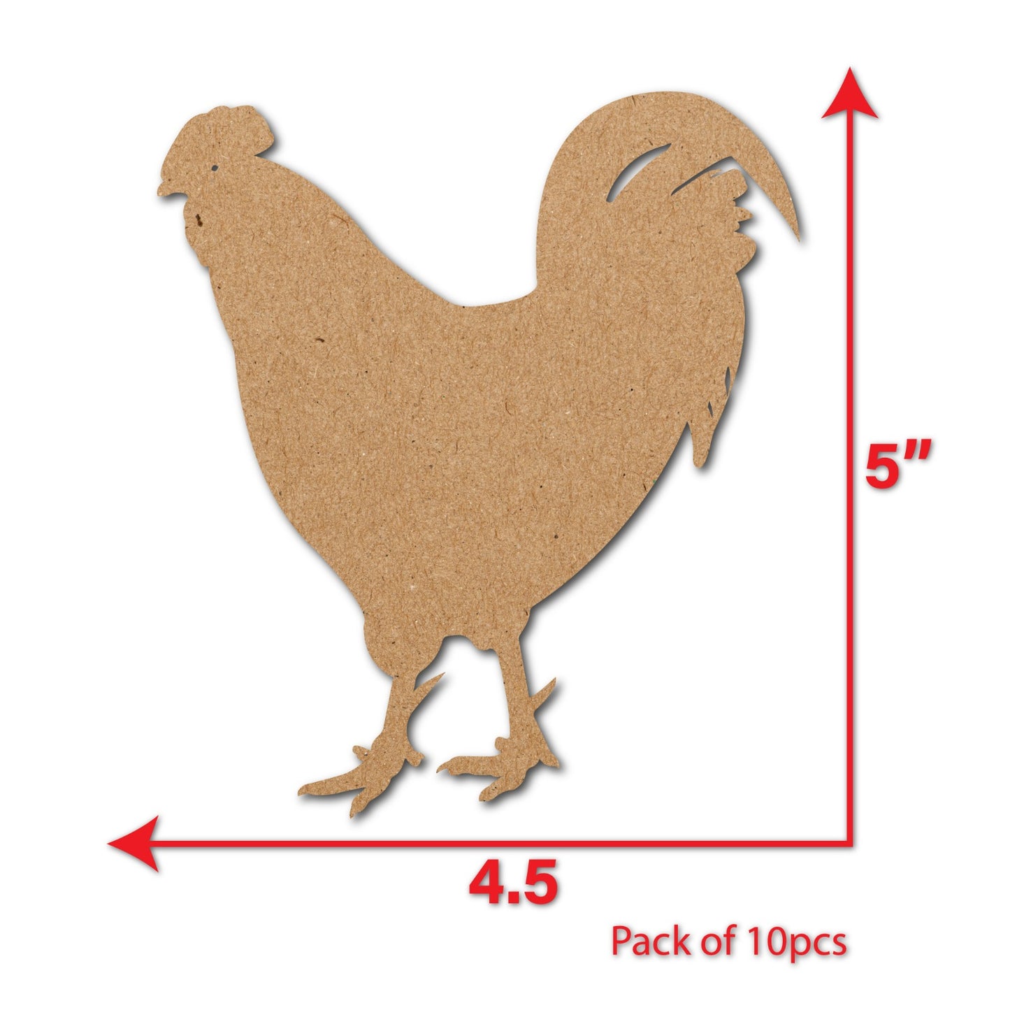 Hen shaped cutouts