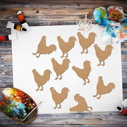 Hen mdf shaped cutouts