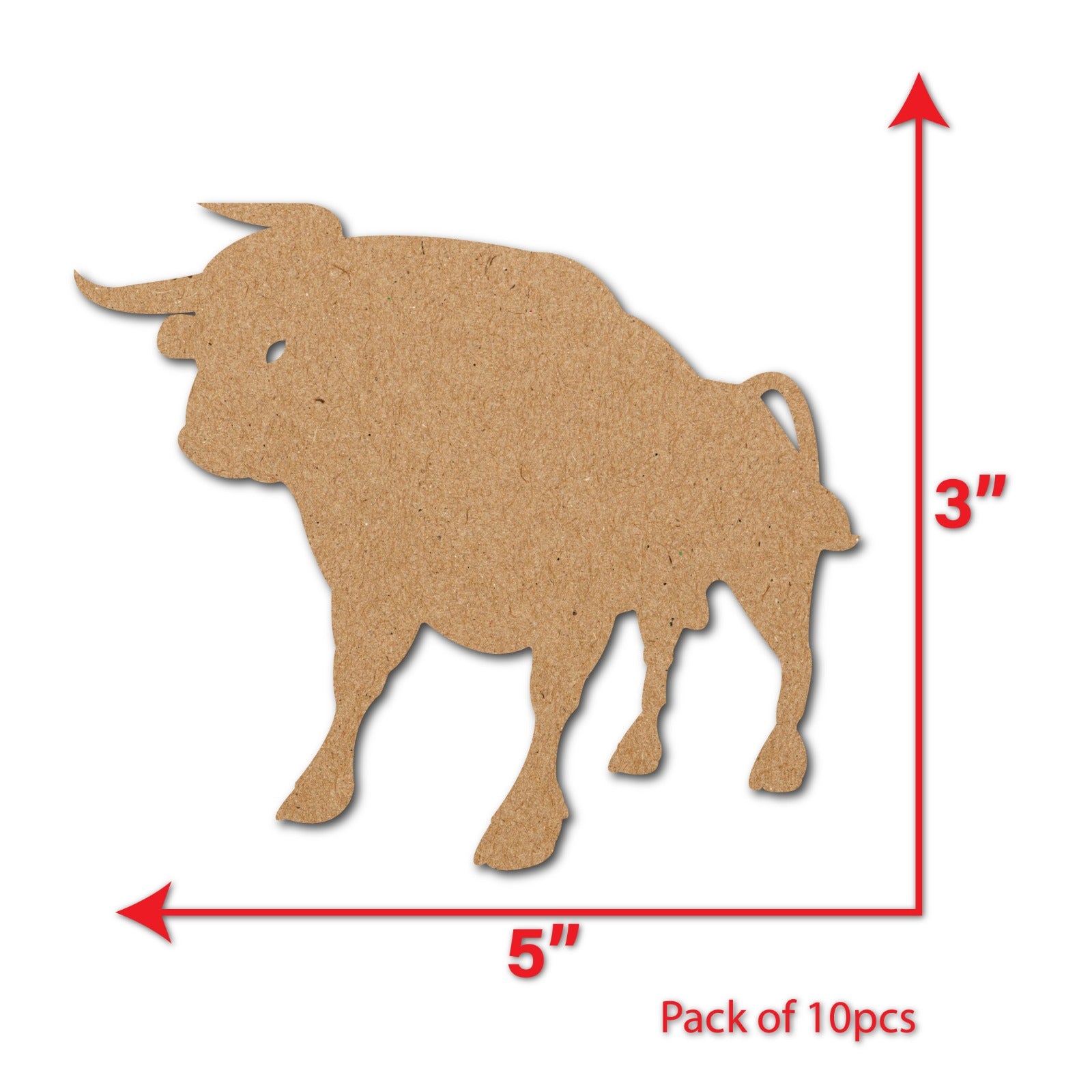 Angry Bull shape cutouts