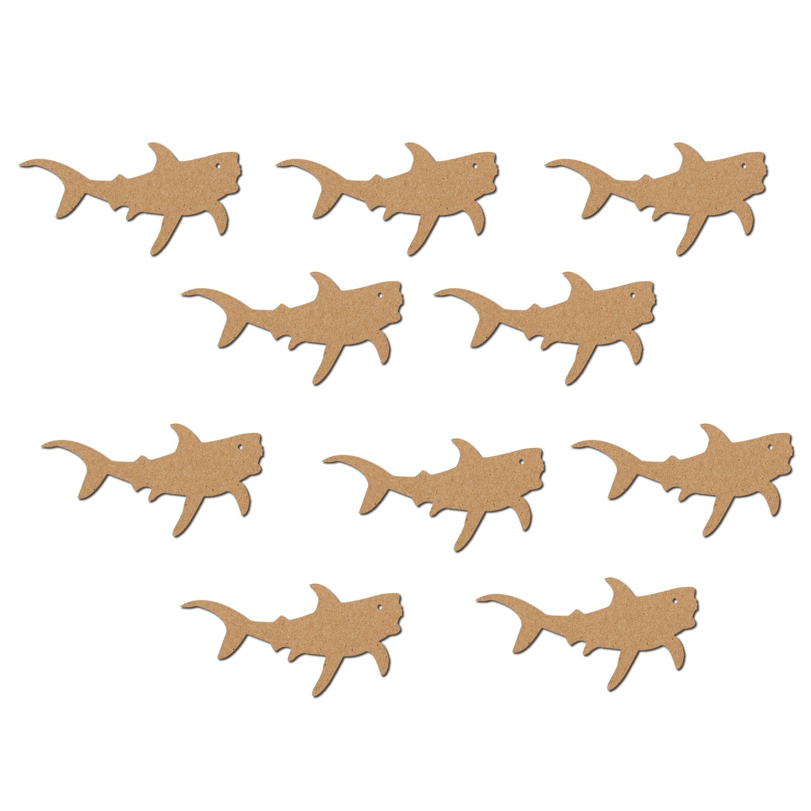 Sharks MDF cutouts