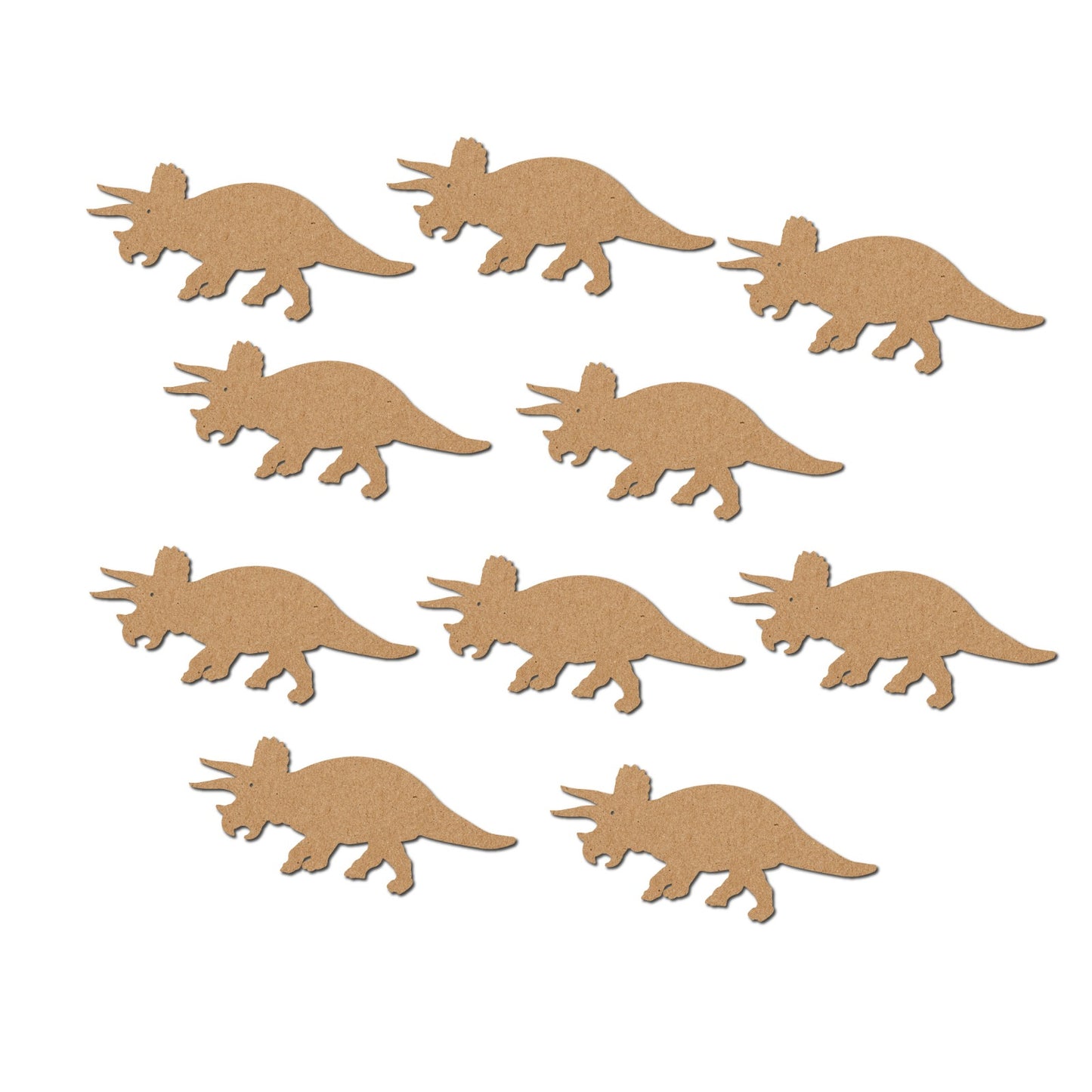 Triceratops MDF cutouts 