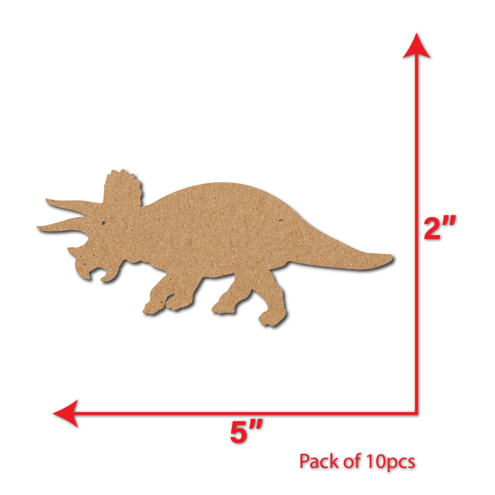 Triceratops shaped cutouts 