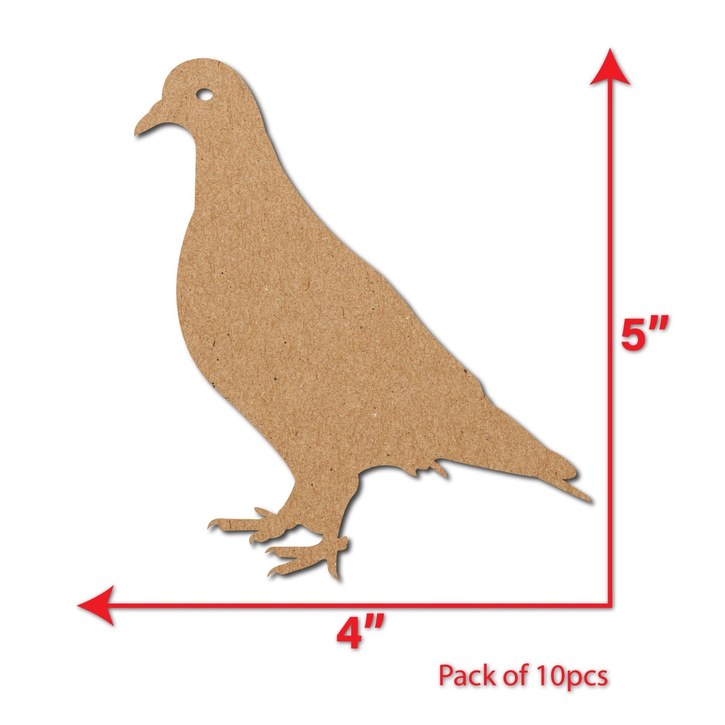 Pigeon shape cutouts