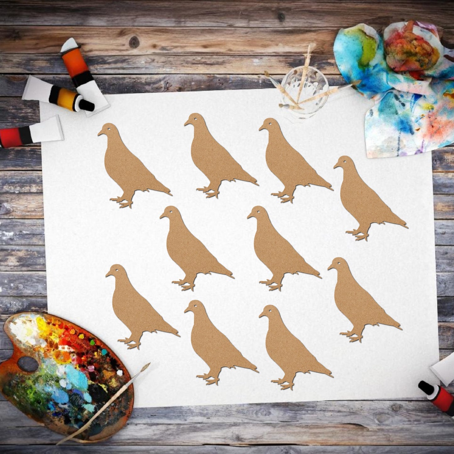 Pigeon MDF shape cutouts