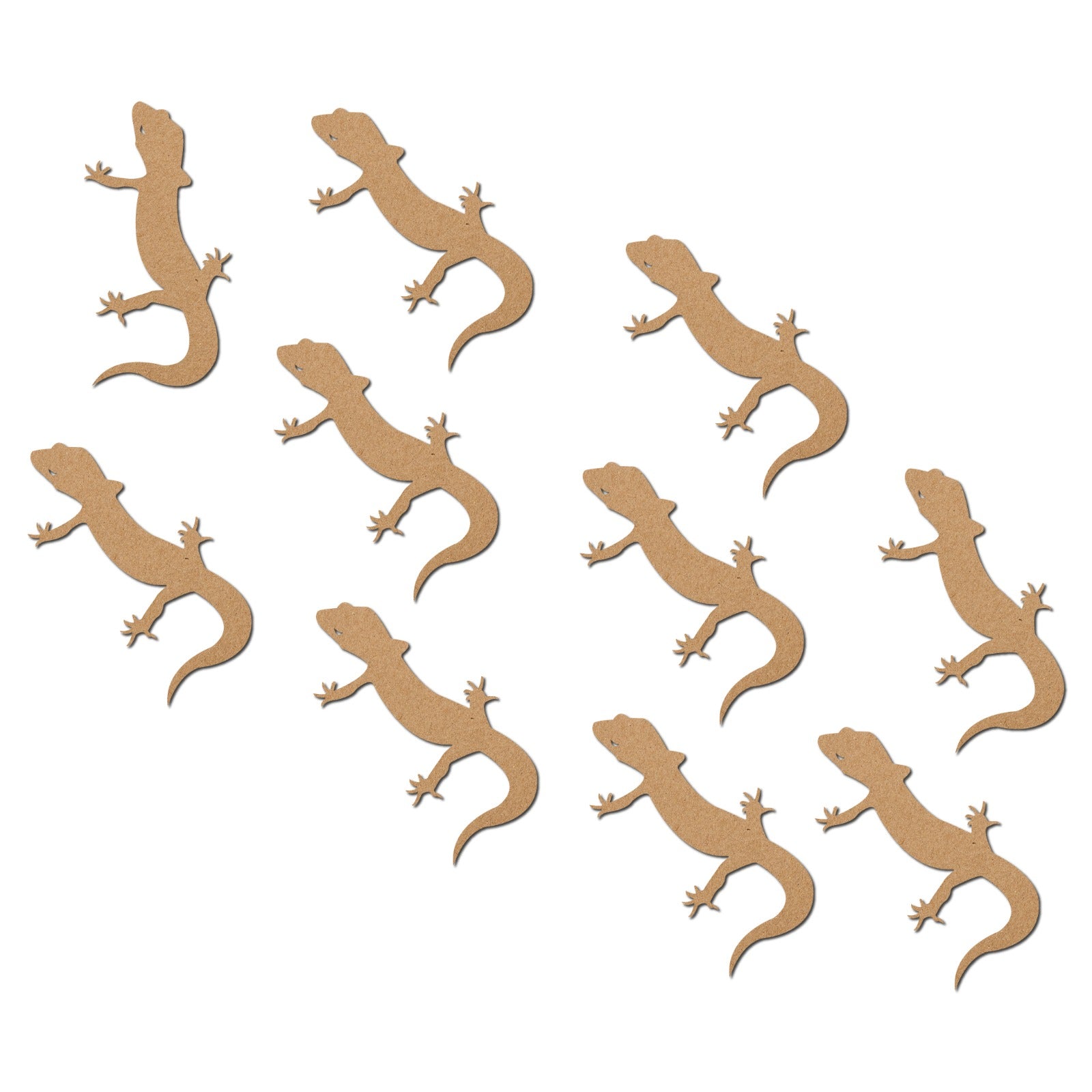 Lizard shape cutouts