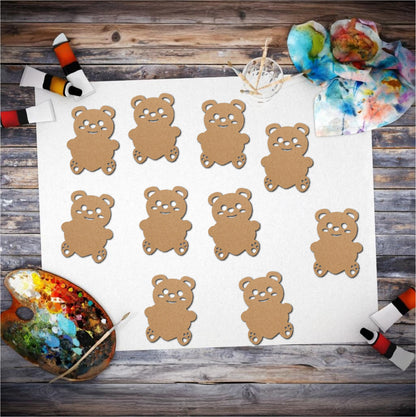 Teddy Bear MDF shape cutouts