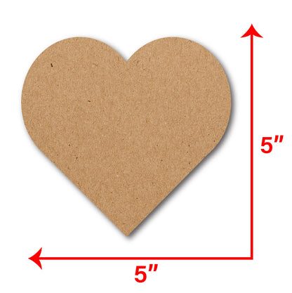  Heart MDF cutouts. 