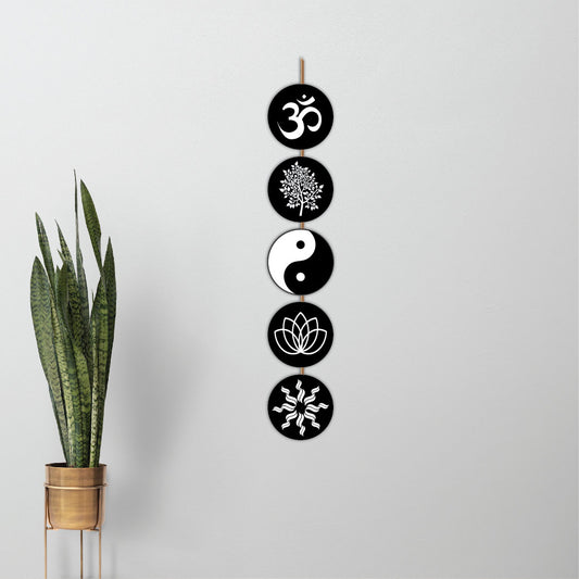 Om & Yin Yang Spiritual Wall Hanging