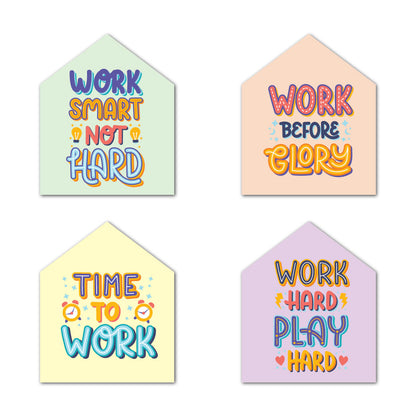 Uplifting Quotes For Office Decor Set Of 4