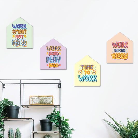 Uplifting Quotes For Office Decor Set Of 4