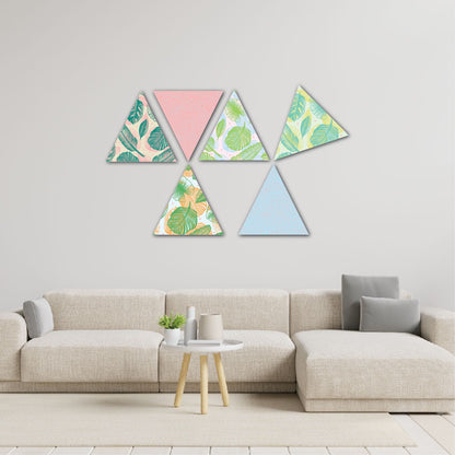 Modern Leaf Print Home Decor Art Piece Set Of 6