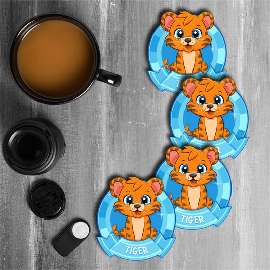 Baby tiger coasters