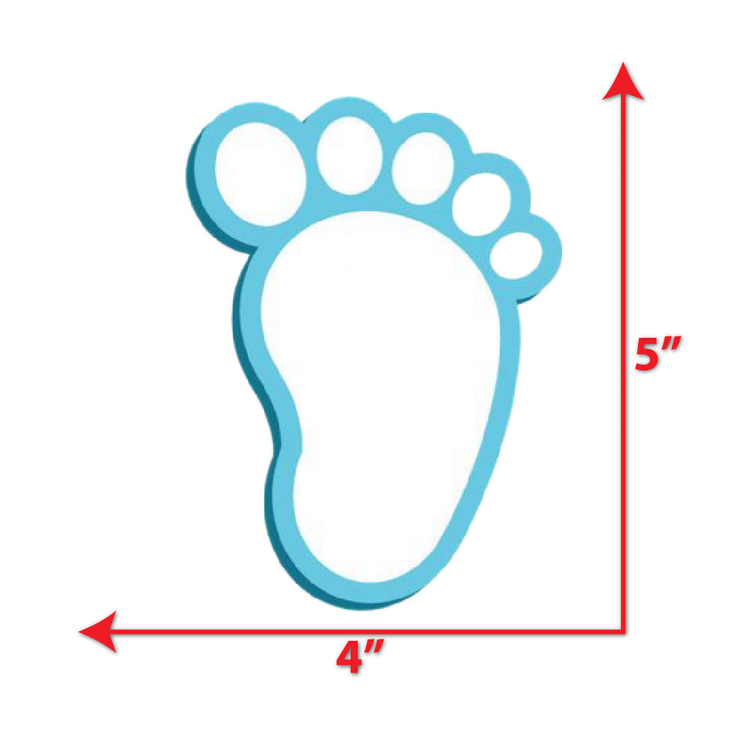 Baby Shower Theme foot Small Sunboard Cutouts.